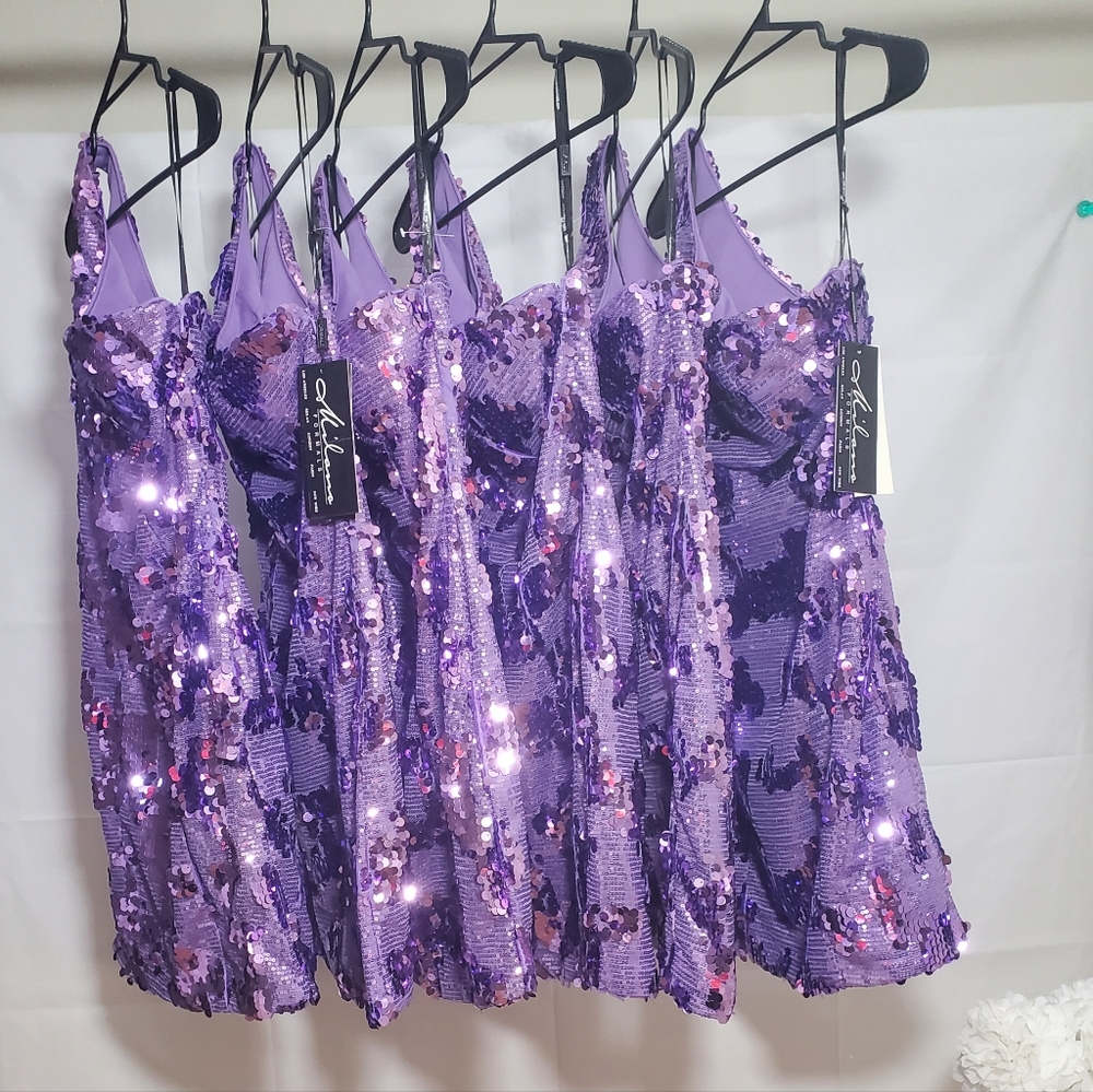Milano purple cocktail dress